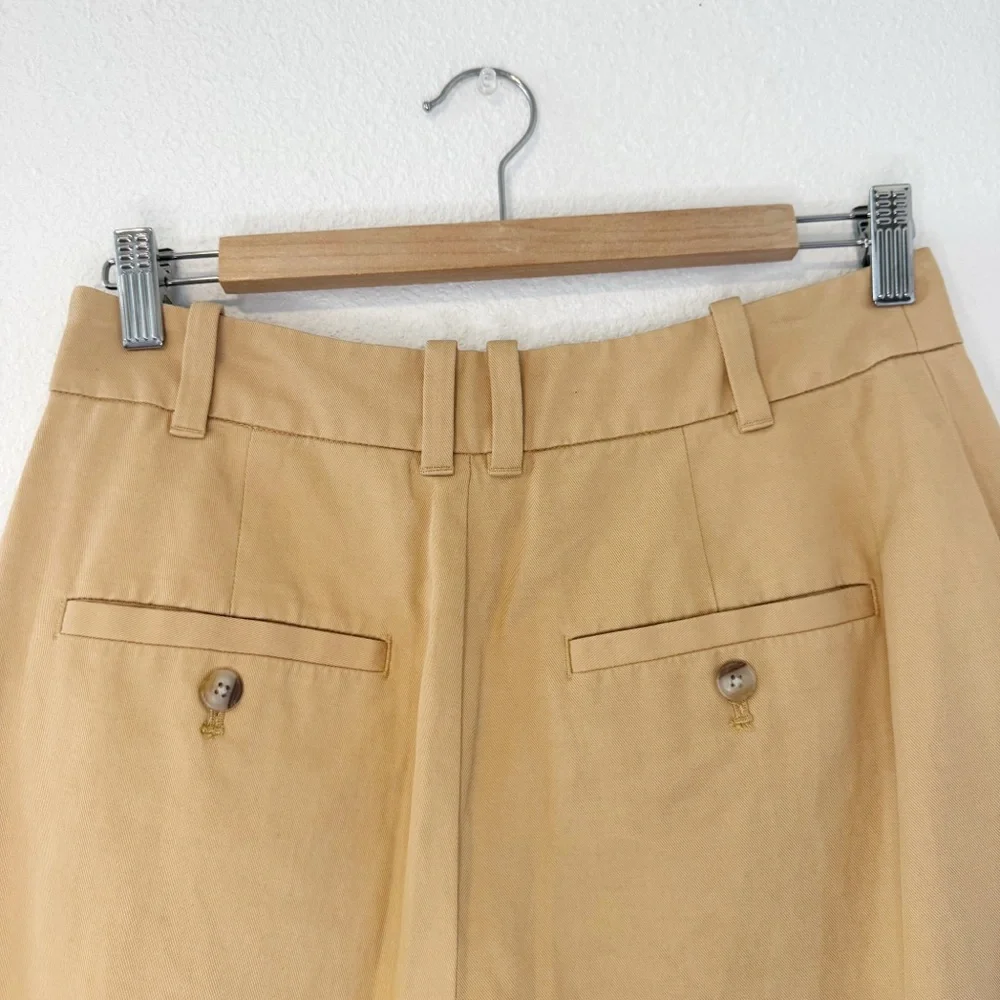 Madewell The Harlow Short in Drapey Twill in Desert Dune Size 6